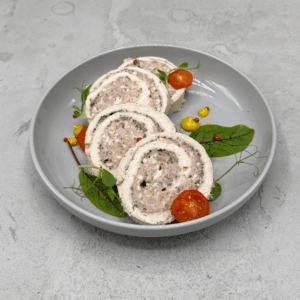 ROLADA SCHABOWA Z BIAŁĄ KIEŁBASĄ