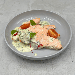 STEK Z ŁOSOSIA W SOSIE KOPERKOWYM